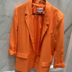 Steve Madden Orange Blazer Structured Suit Jacket